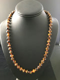 Tiger's Eye Spiny Oyster Navajo Necklace | Sterling Silver | Authentic Native American Handmade | 1793
