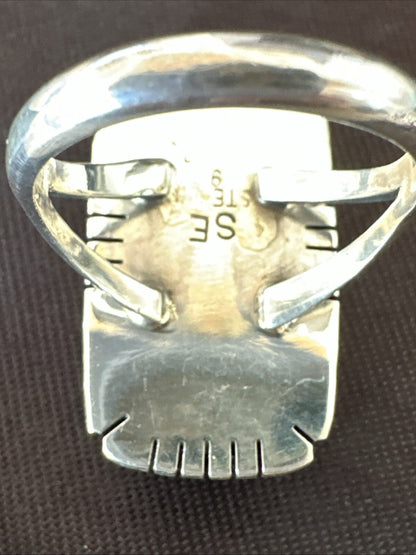 Womens Purple Spiny Oyster Navajo Sterling Silver Ring Size 8 18580