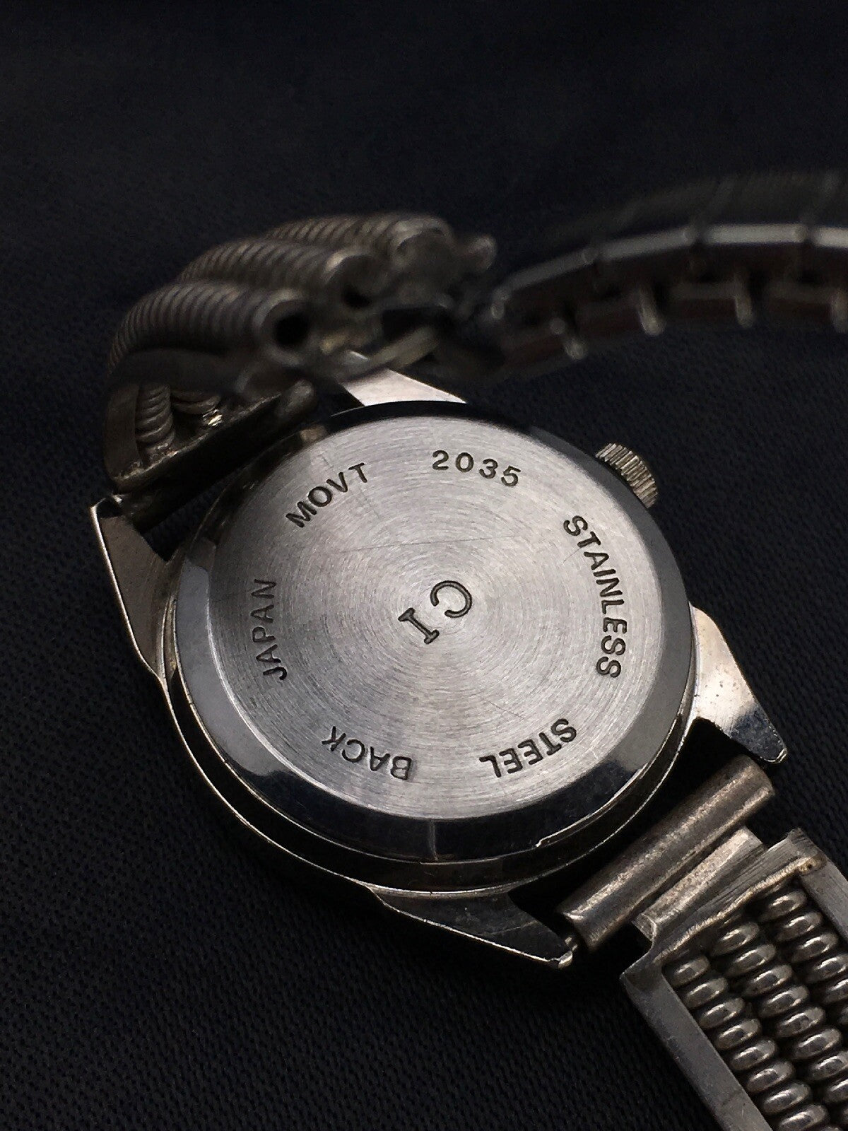 Blue Dial Watch Head Sterling Silver Navajo Alloy Watch Tips 2703