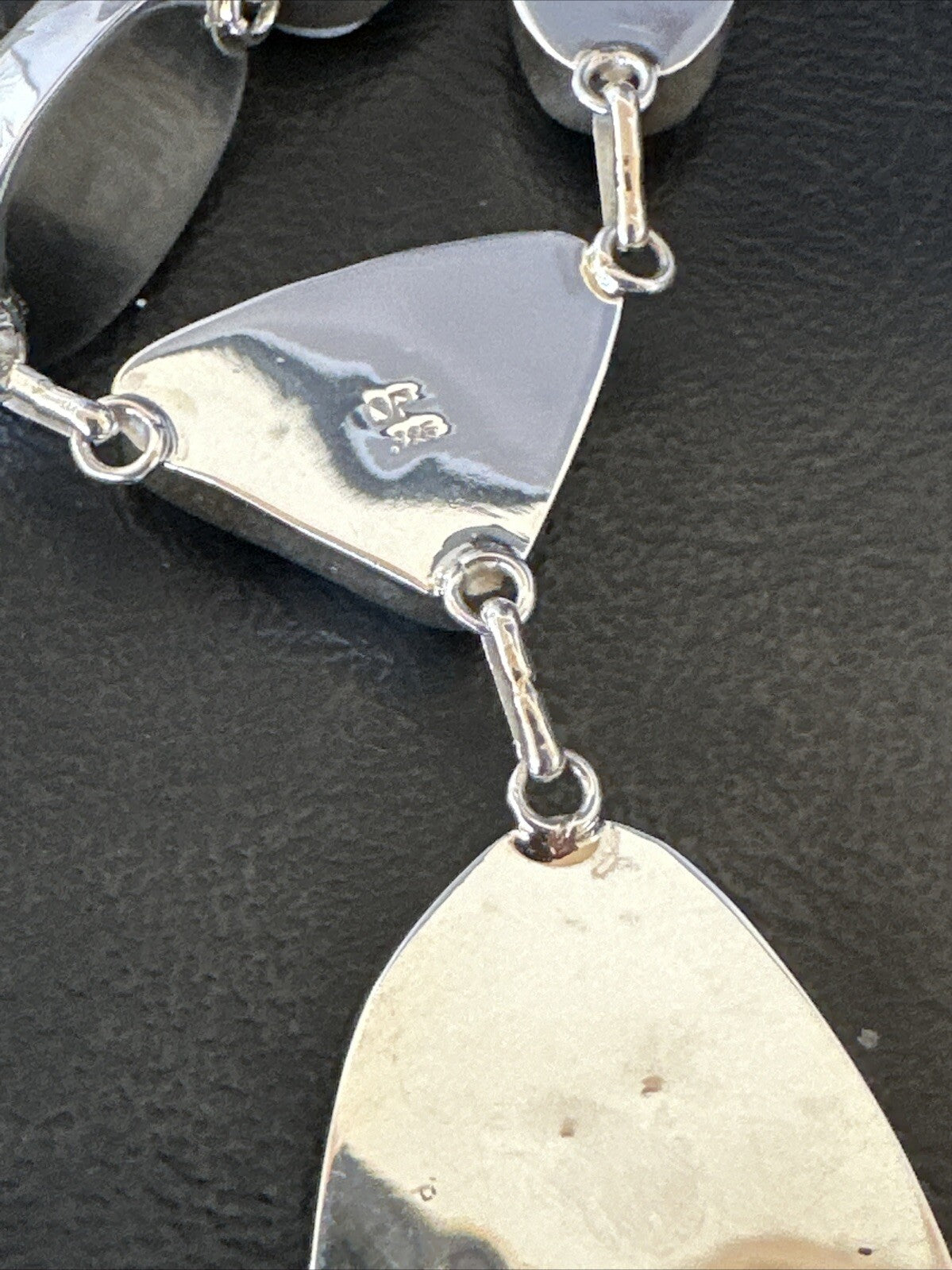Women White Buffalo Turquoise Lariat Necklace Pendant Sterling Silver 18” 18413