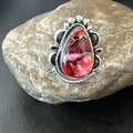 Purple Spiny Oyster Navajo Ring Size 6.5 | Sterling Silver | Authentic Native American Handmade | 19629
