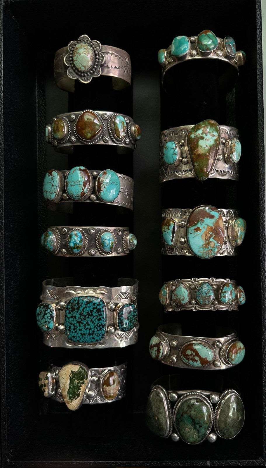 Native American Navajo Zuni Squash Blossom Cuffs Necklaces Rings