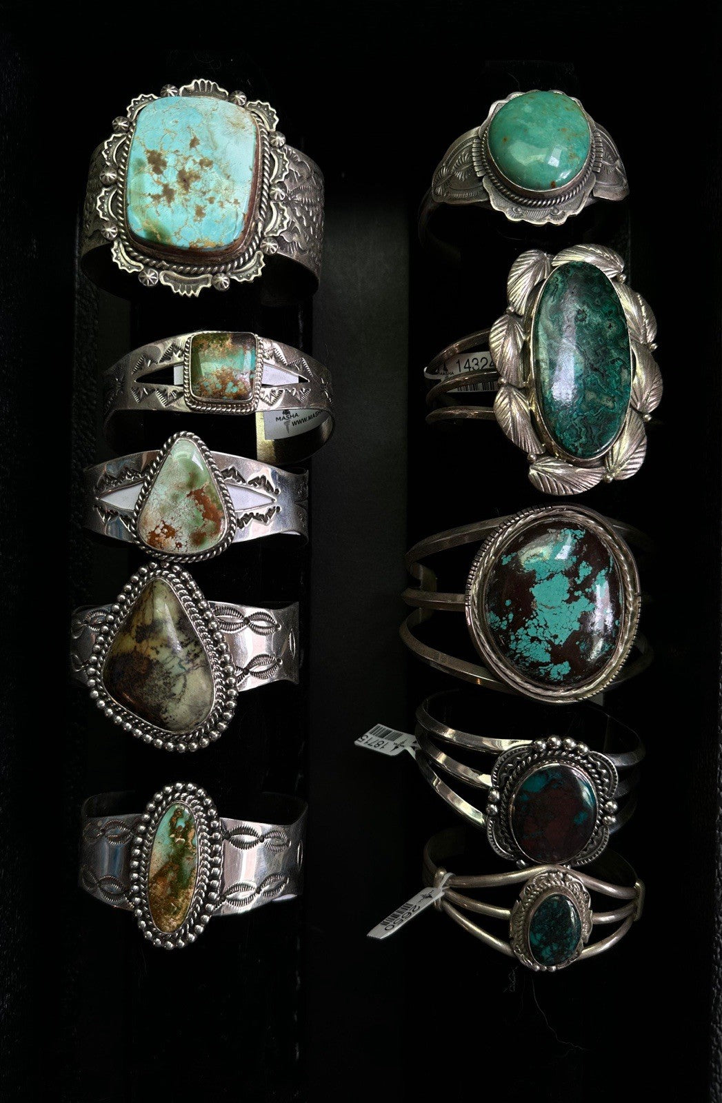 A Lot Sterling Silver NAVAJO Zuni Native American Southwestern Bracelets Jewelry