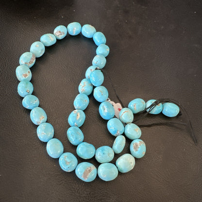 Authentic Blue Sleeping Beauty Turquoise Nugget Strand 18” 18591