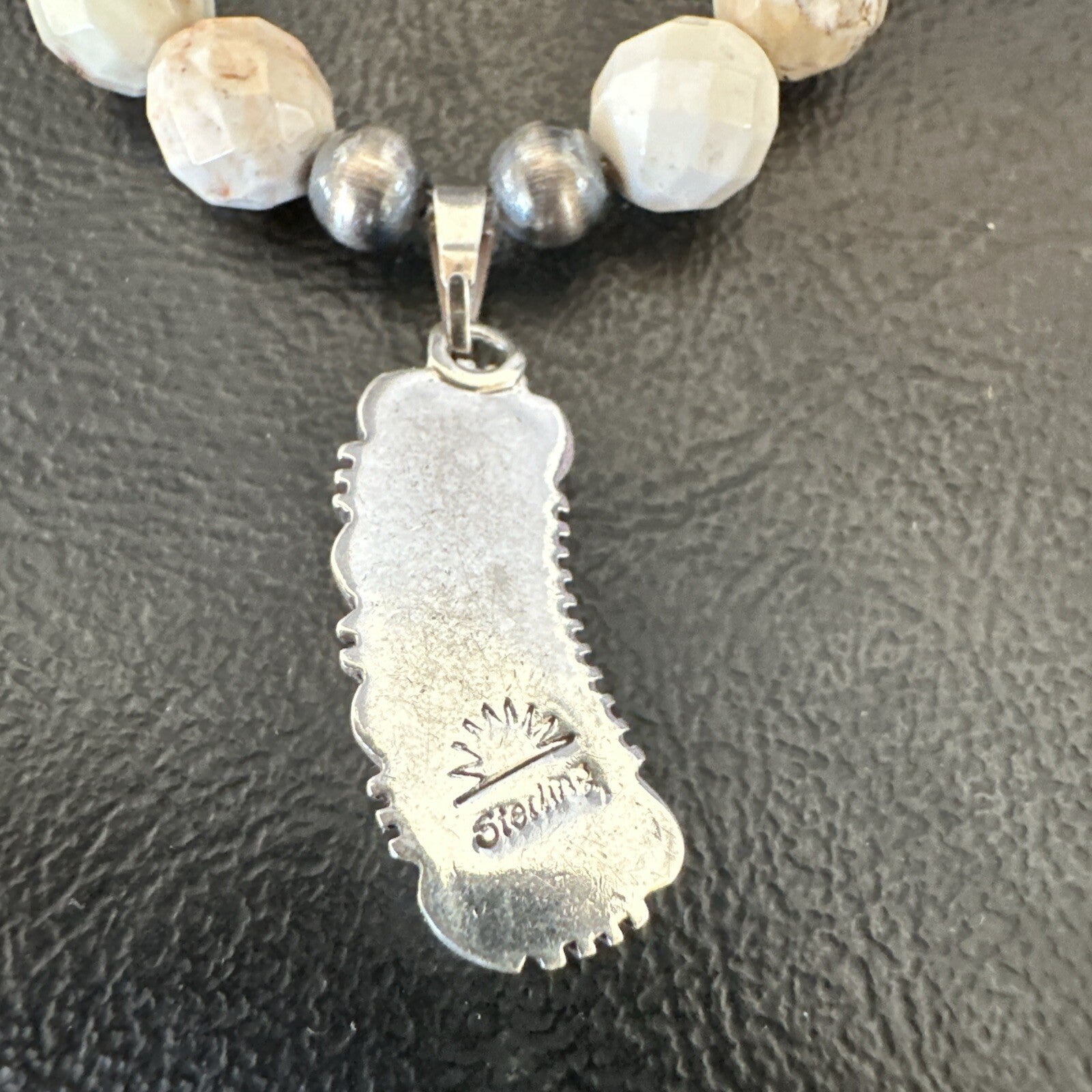 Mens Women Navajo Sterling Silver Wild Horse Necklace Pendant 20” 18322
