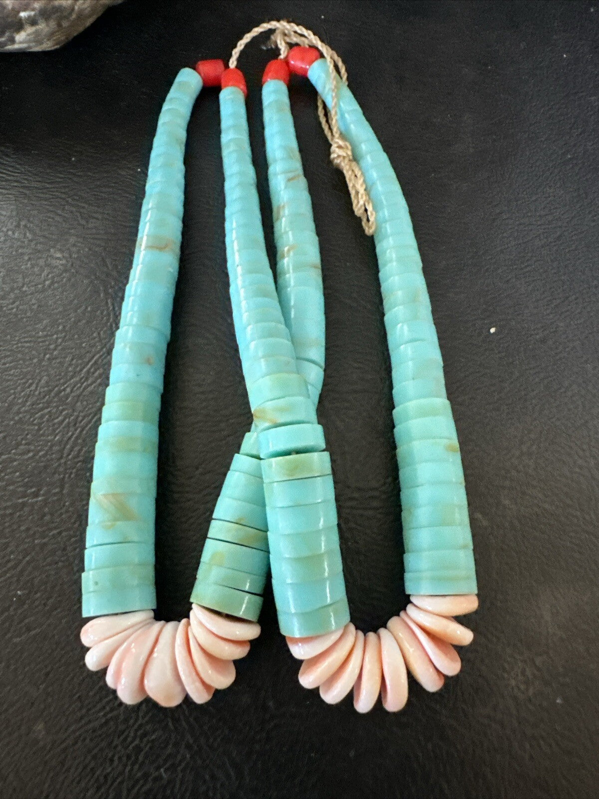 Set Of Jaclas Only Men Santo Domingo Coral Spiny Turquoise 4.5” 17847