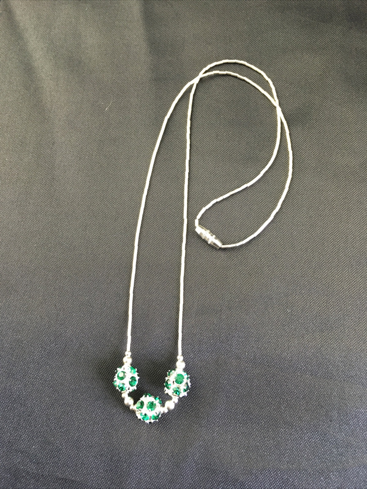 Girls Heishi Beads Pendant Navajo Sterling Silver Necklace 17" 10119