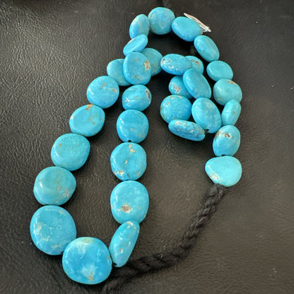 Collectors Authentic Blue Sleeping Beauty Turquoise Beads 18” 18589