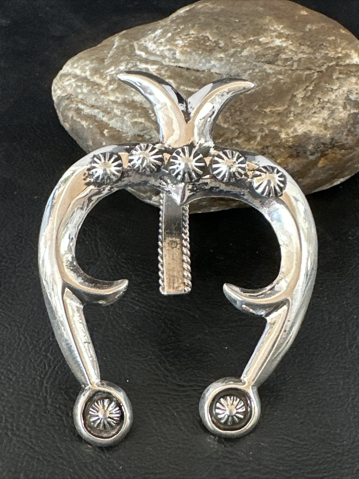 XL Mens Womens Naja Pendant Navajo Sterling Silver 17678