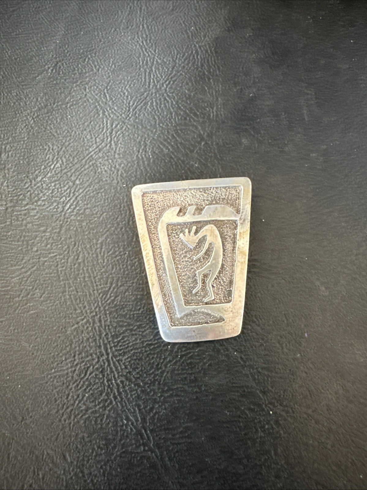 Old Pawn Kokopelli Native American Navajo Sterling Silver Pin 1.5" 19163