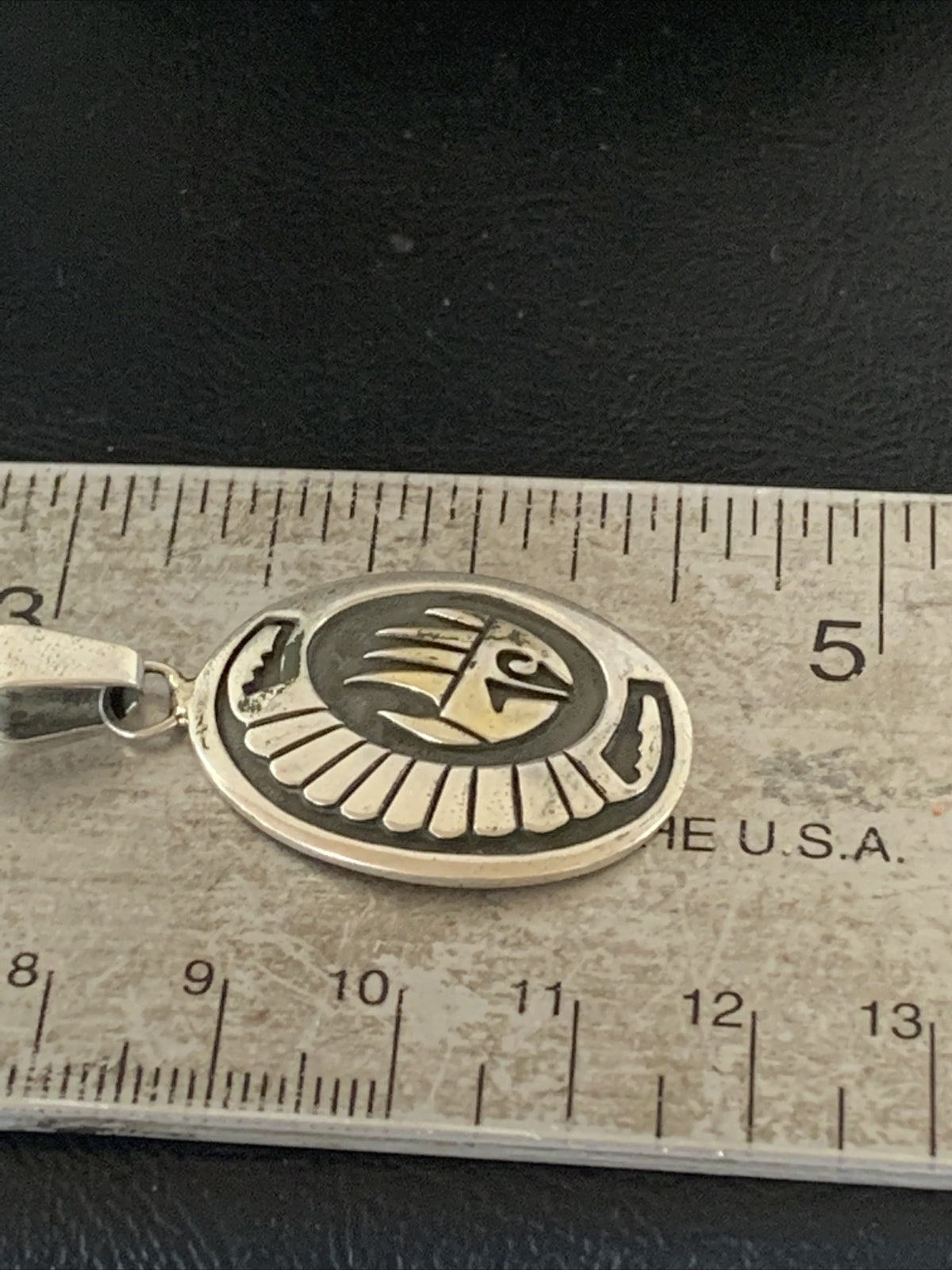 Bearpaw Hopi Gold Southwestern Sterling Silver Pendant 01398