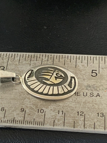 Bearpaw Hopi Gold Southwestern Sterling Silver Pendant 01398