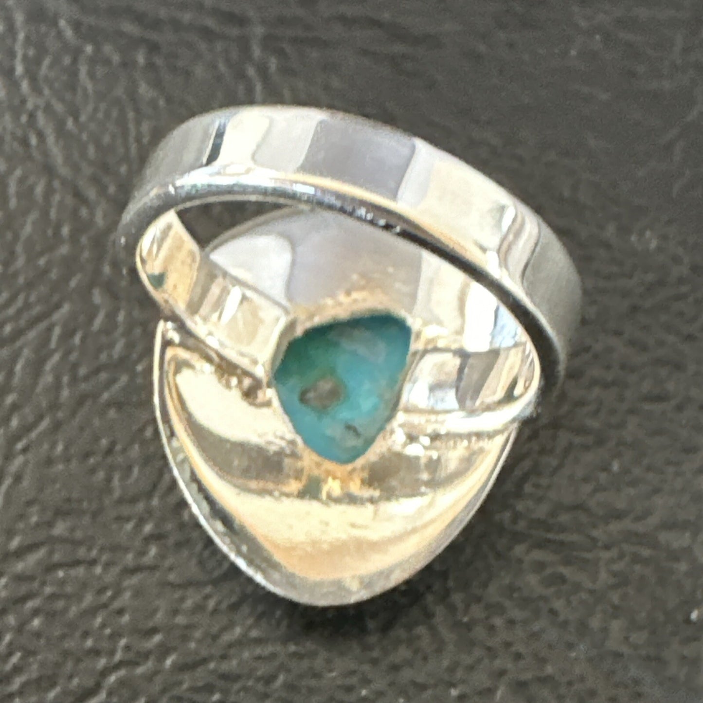 WoMens Sterling Silver Robin Egg Blue Kingman Turquoise Ring Size 5.5 17731