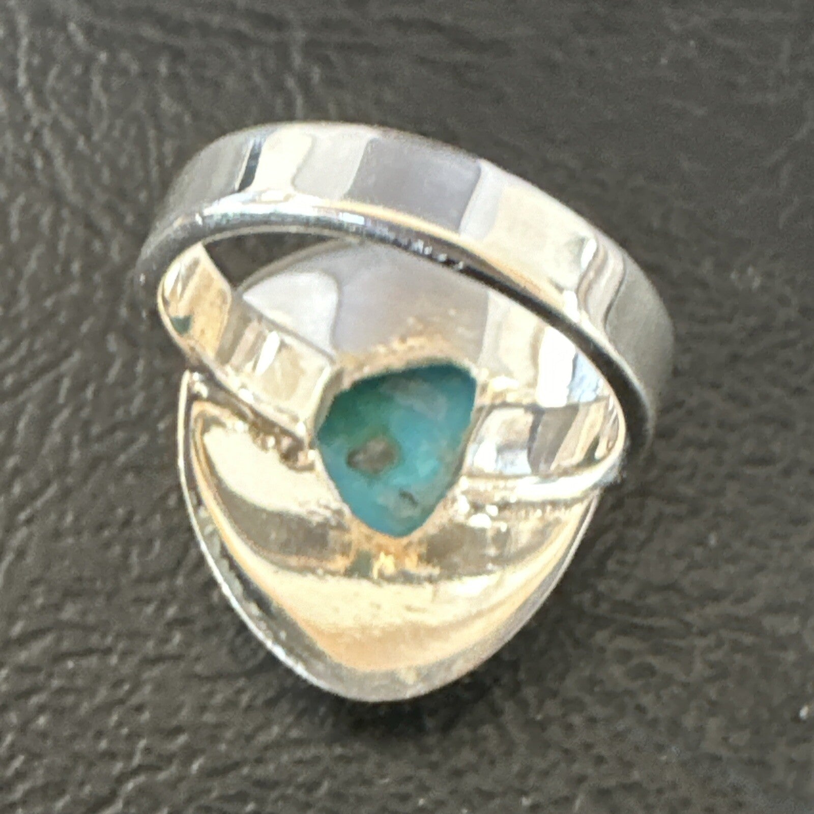 WoMens Sterling Silver Robin Egg Blue Kingman Turquoise Ring Size 5.5 17731