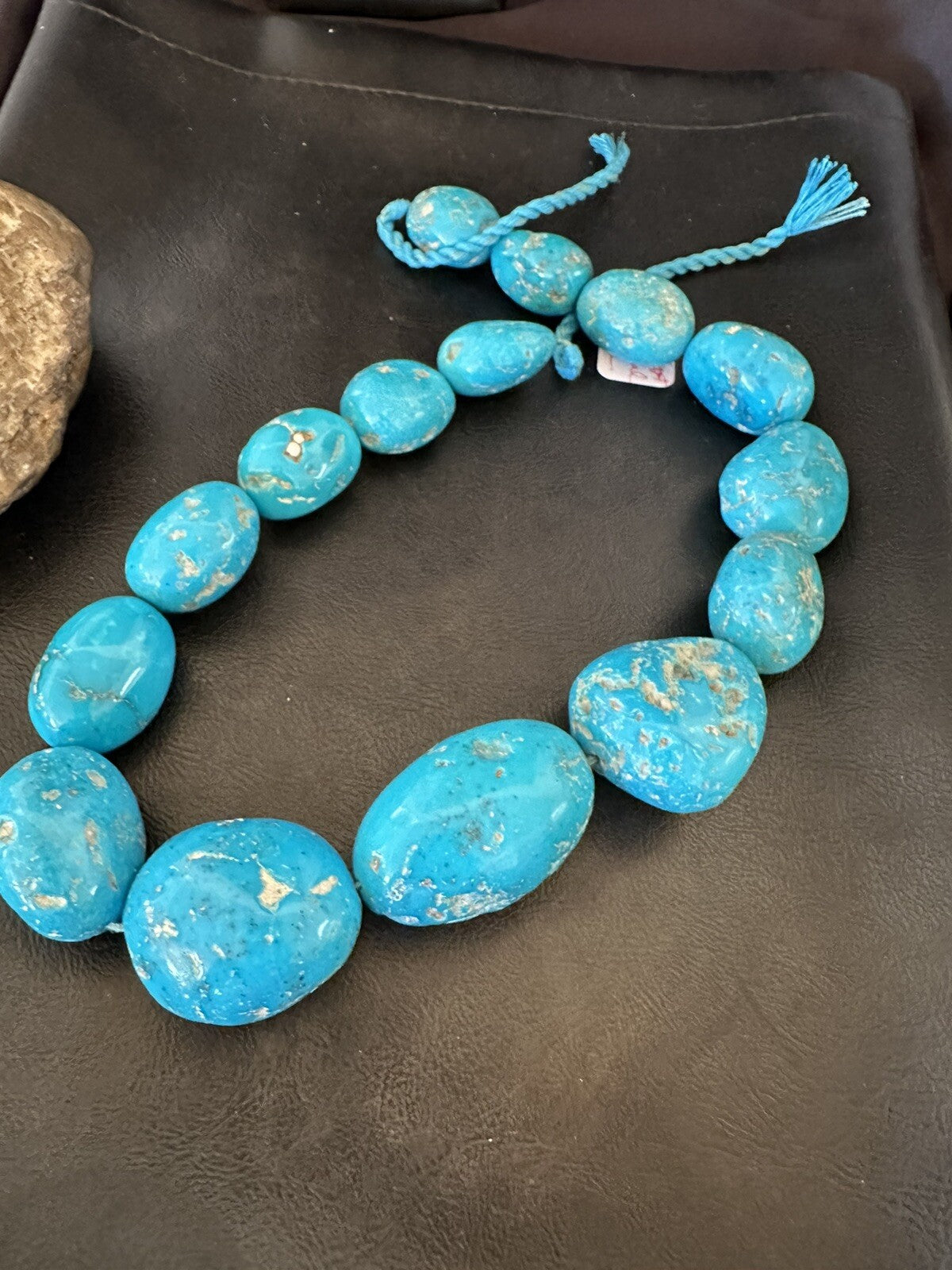 Collectors Authentic Blue Sleeping Beauty Graduated Turquoise Strand 20” 18446