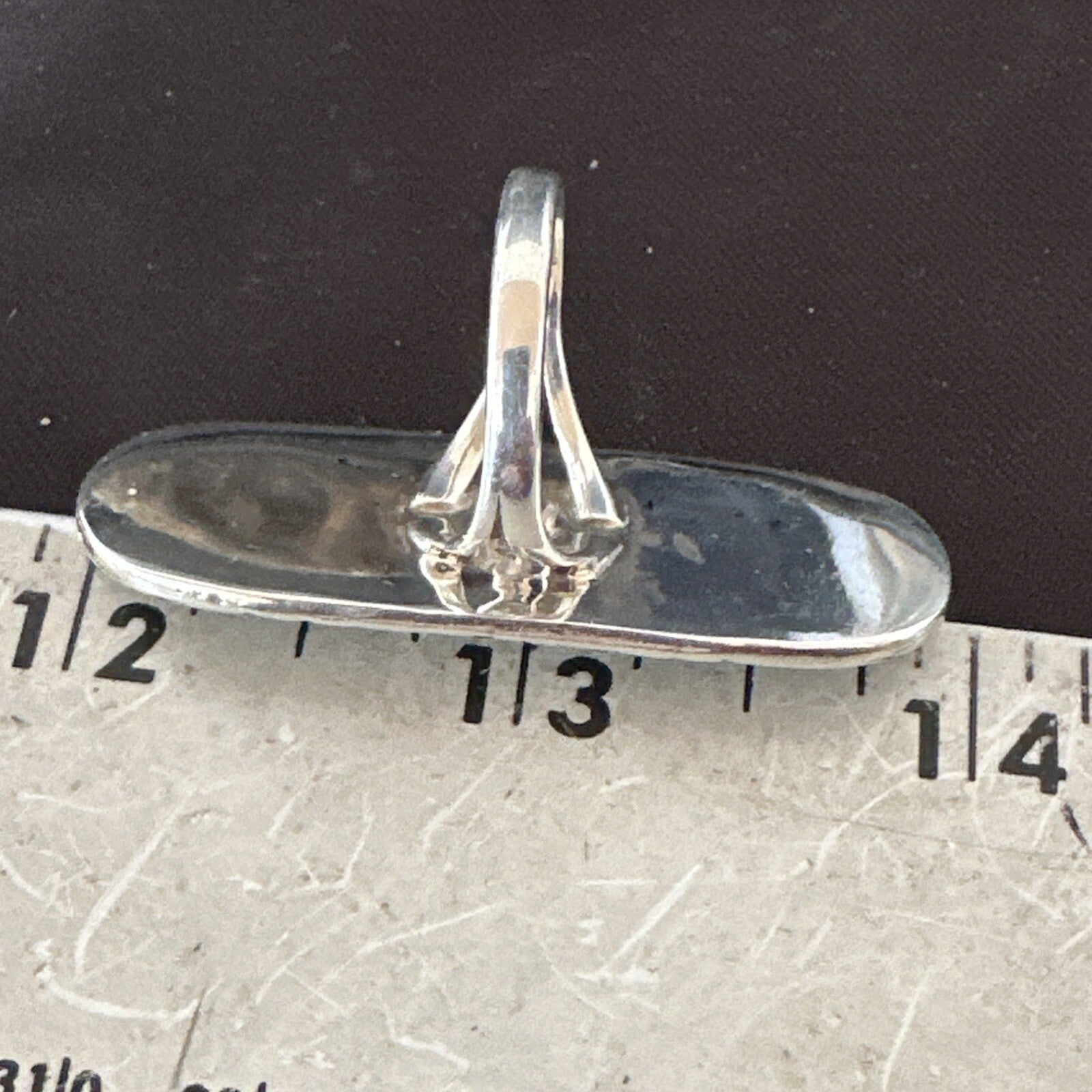 Blue Turquoise Zuni Sterling Silver Petite Point Cluster Ring Size 8.5 18792