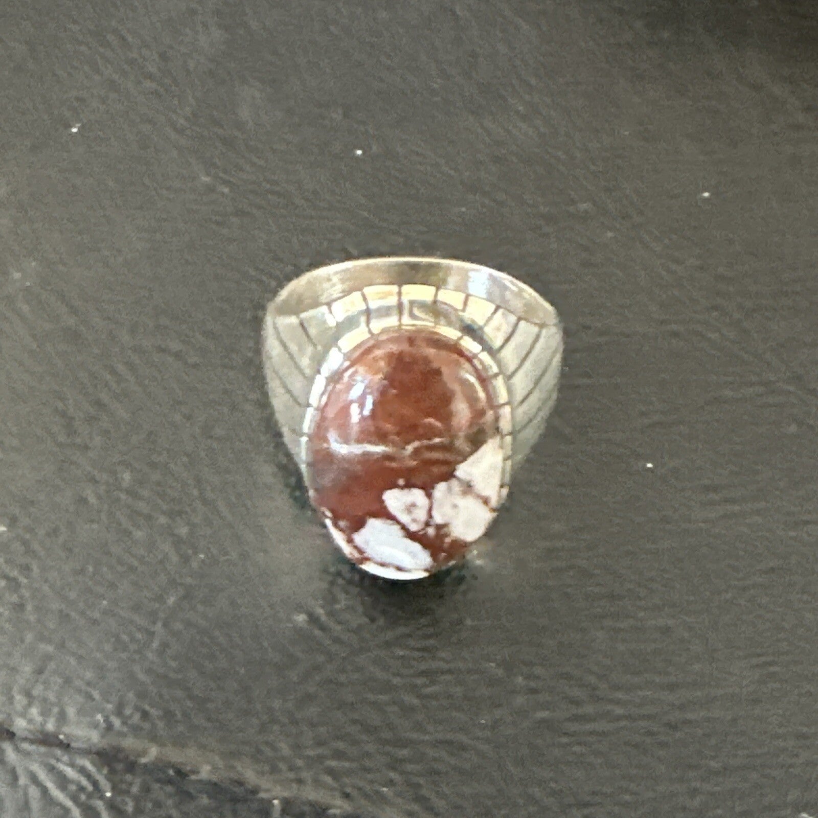 Mens Wild Horse Turquoise Southwestern Sterling Silver Ring Size 10.5 17794