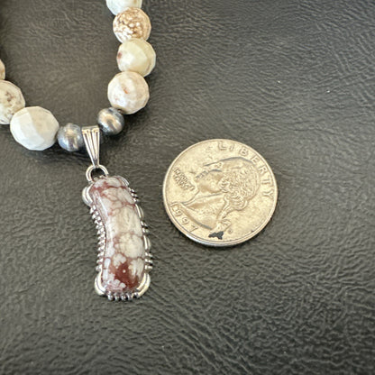 Mens Women Navajo Sterling Silver Wild Horse Necklace Pendant 20” 18322