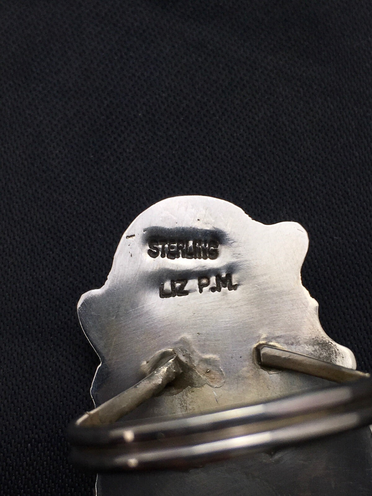 Turquoise Indian Navajo Sterling Silver Native American Ring Size 8.75 03182
