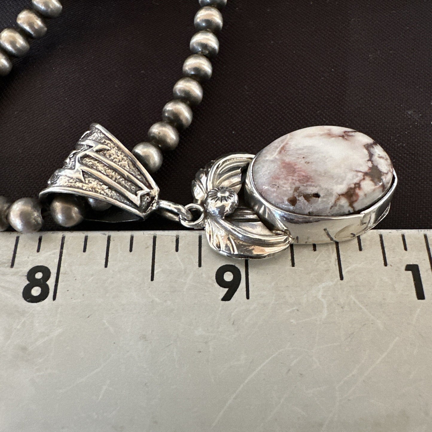 Mens Womens Wild Horse Turquoise Pendant Navajo Sterling Silver Necklace 17809N