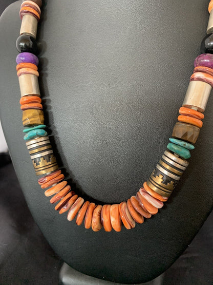 AUTHENTIC ORIGINAL TOMMY SINGER Necklace Spiny Gold Sterling Silver 10321