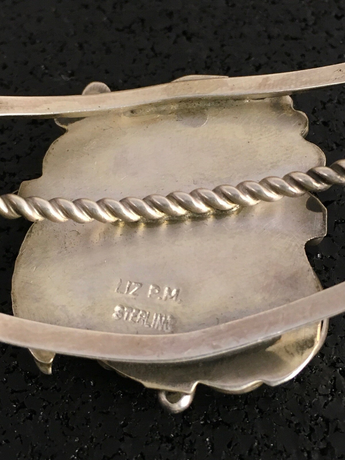 Spiny Oyster & Turquoise Navajo Sterling Silver Bracelet 08846