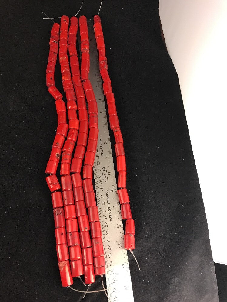 Handmade Strand Rare Coral Beads 16 Inch Barrel 10056