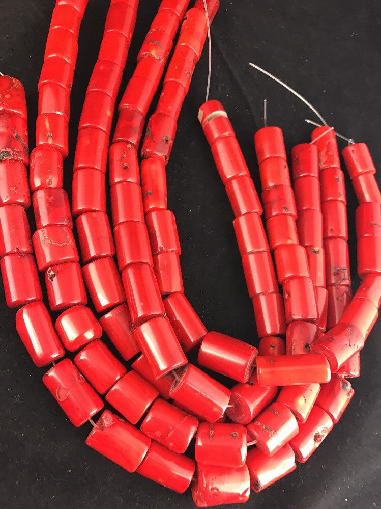 Handmade Strand Rare Coral Beads 16 Inch Barrel 10056