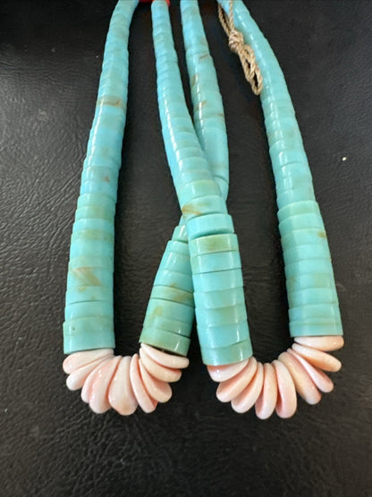 Set Of Jaclas Only Men Santo Domingo Coral Spiny Turquoise 4.5” 17847
