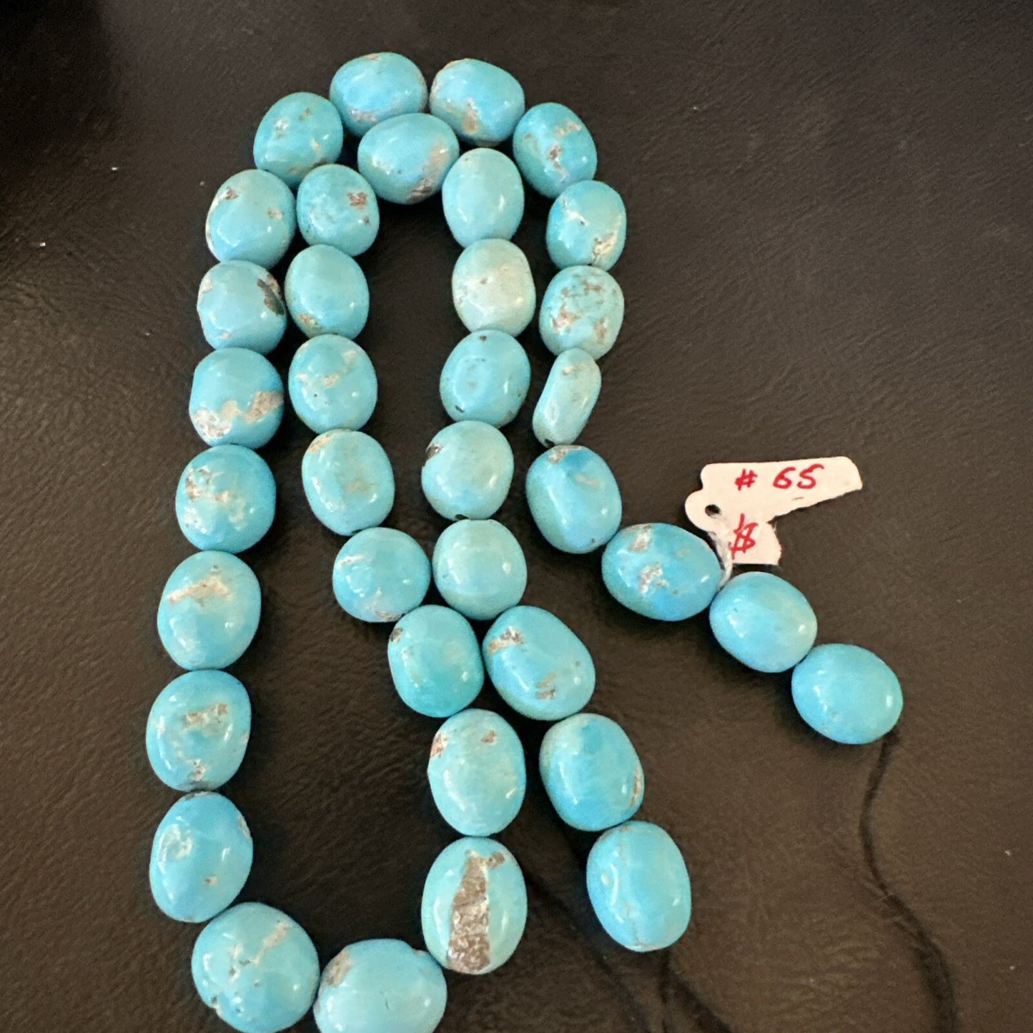 Authentic Blue Sleeping Beauty Turquoise Nugget Strand 18” 18591