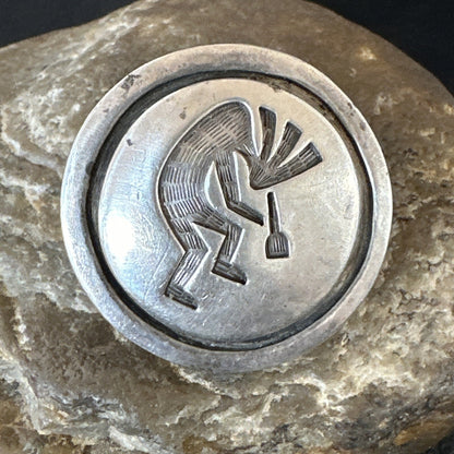 XL Womens Kokopelli Old Pawn Hopi Sterling Silver Ring Size 6.5 18115