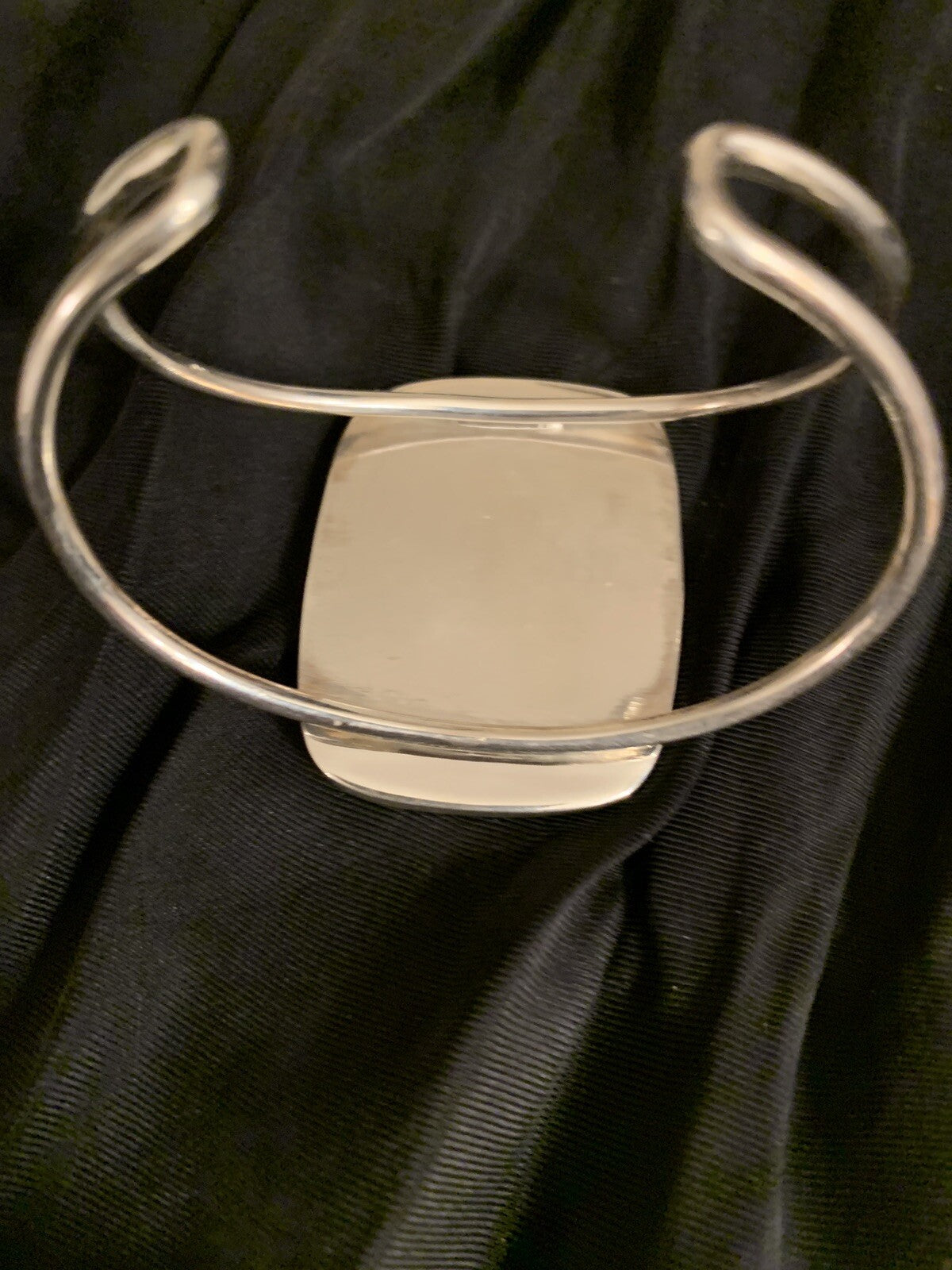 Womens Wild Horse Turquoise Sterling Silver Cuff Wire Bracelet 10497