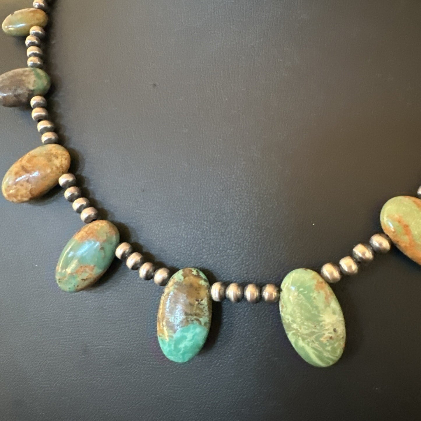 Sterling Silver Beads Royston Turquoise 20" Necklace 18855