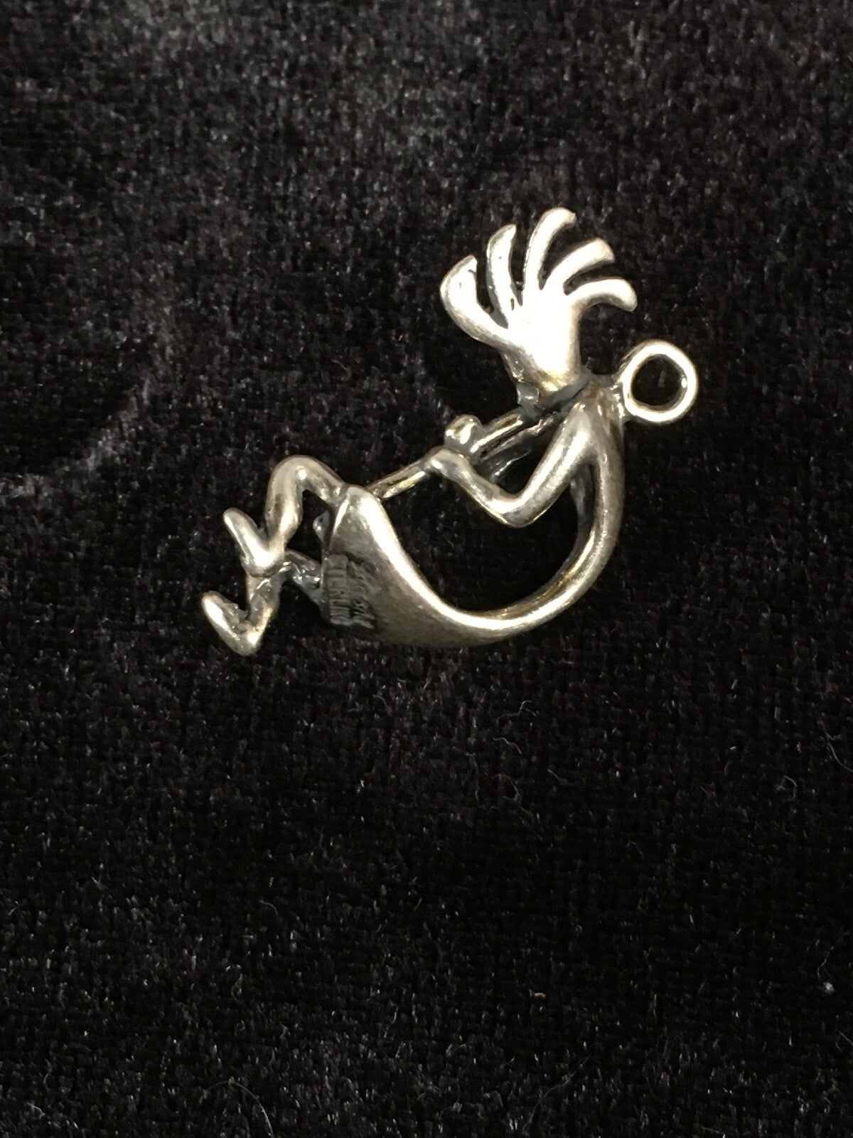 Native American Indian Kokopelli Navajo Sterling Silver Pendant 17692