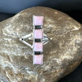 Gorgeous Squash Pink Conch Cluster Ring Handmade Navajo Sz 9 | Authentic Native American Handmade | 18782