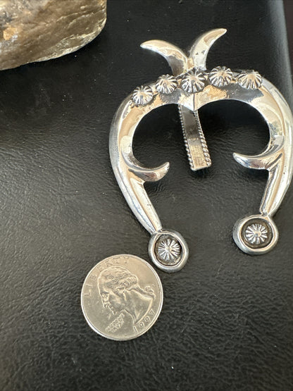 XL Mens Womens Naja Pendant Navajo Sterling Silver 17678