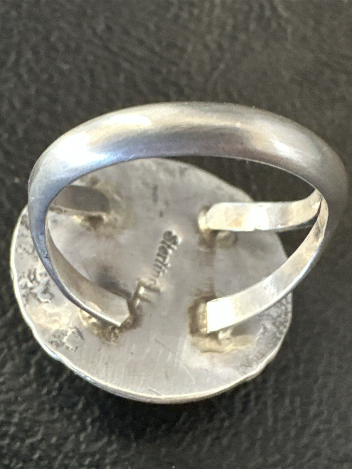 Womens Purple Spiny Oyster Navajo Sterling Silver Ring Size 8 18585