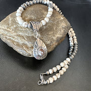 Men's Women Navajo Wild Horse Necklace Pendant 23" | Sterling Silver | Authentic Native American Handmade | 18272
