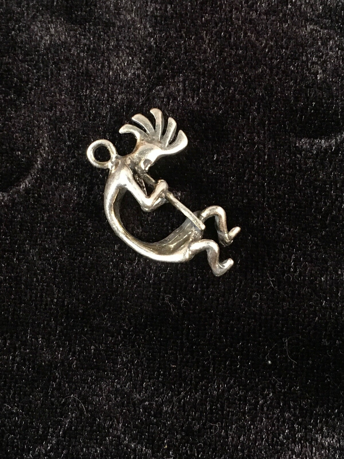 Native American Indian Kokopelli Navajo Sterling Silver Pendant 17692