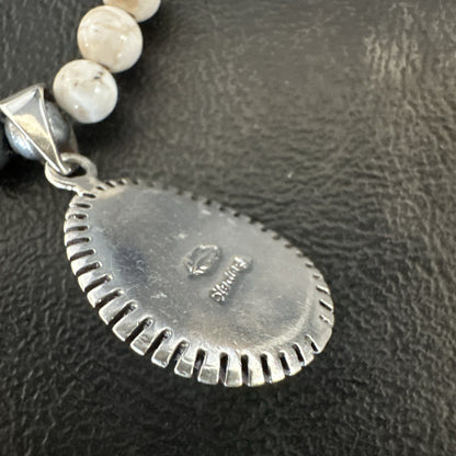 Mens Women Navajo Sterling Silver Wild Horse Necklace Pendant 23" 18269