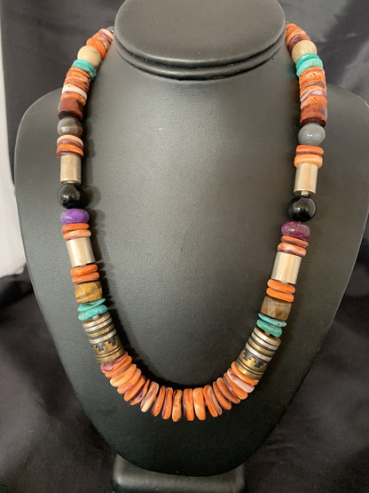 AUTHENTIC ORIGINAL TOMMY SINGER Necklace Spiny Gold Sterling Silver 10321