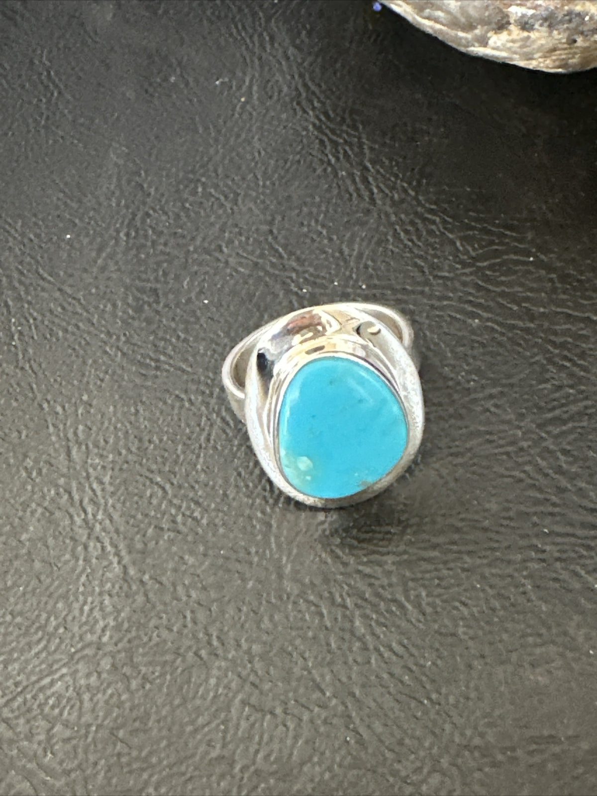 WoMens Sterling Silver Blue Kingman Turquoise Ring Size 7 17682