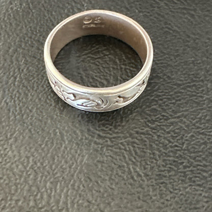 Kokopelli Wedding Band Navajo Sterling Silver Ring Size 9.5 17971