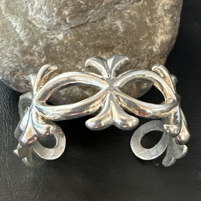 Tufa Cast Mens Womens Navajo Sterling Silver Cuff Bracelet 19689