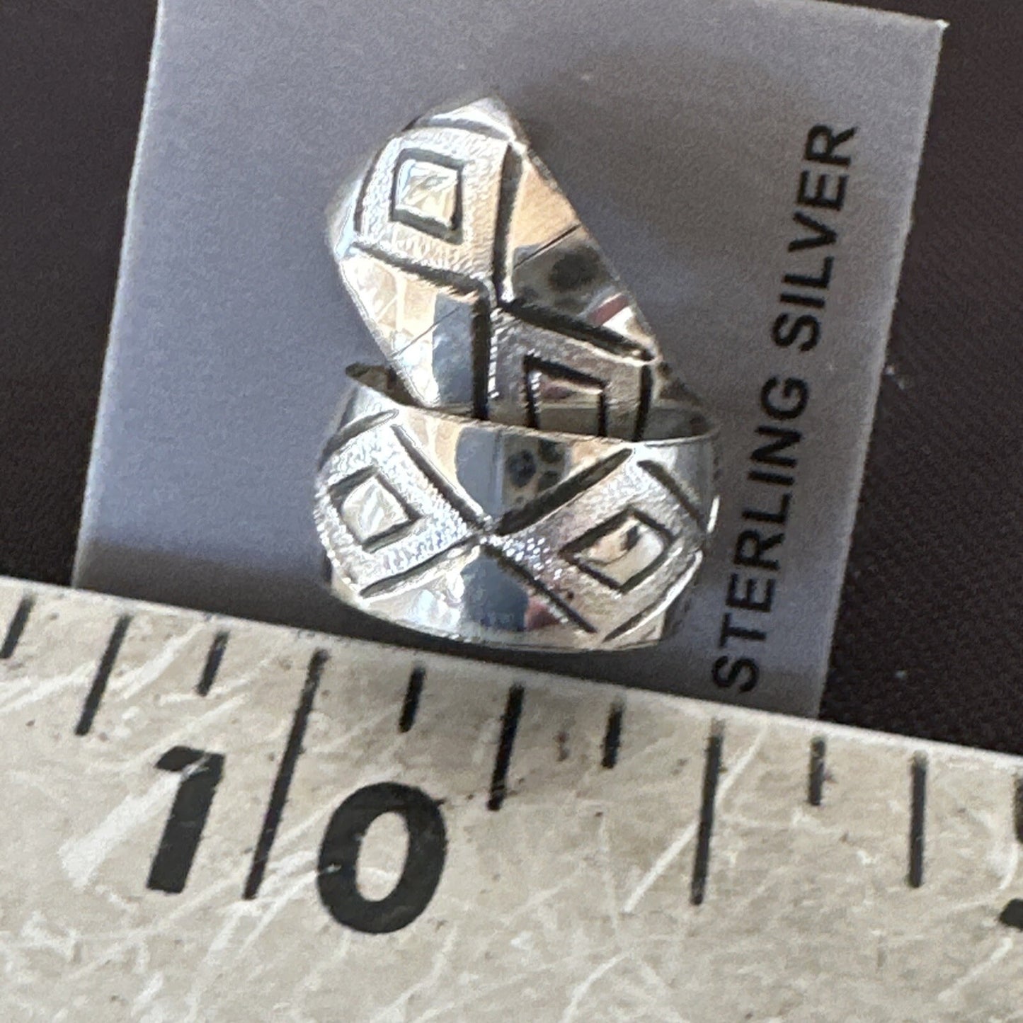 Children Girls Navajo Sterling Silver Stamped Handmade Earrings 0.25" 18635