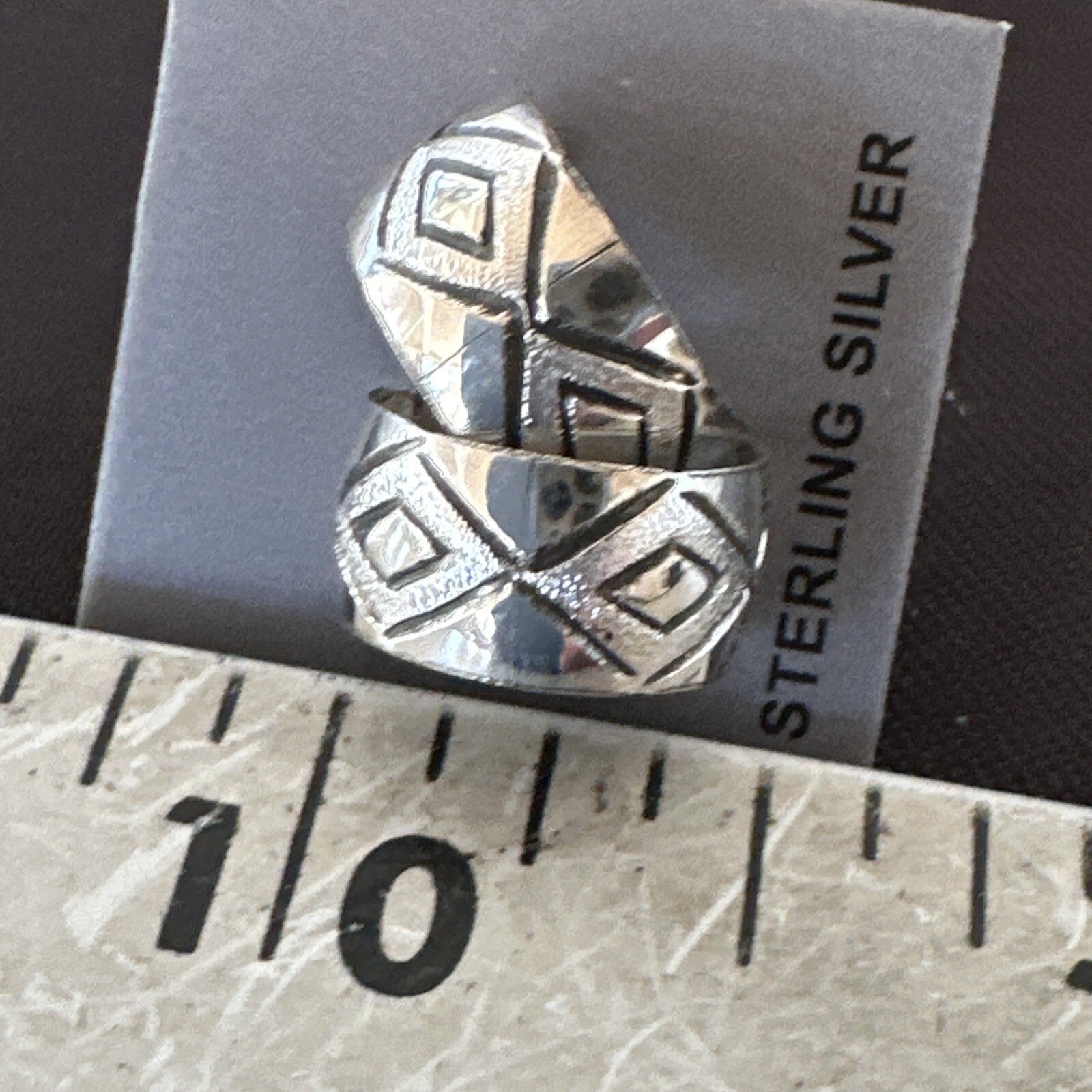 Children Girls Navajo Sterling Silver Stamped Handmade Earrings 0.25" 18635