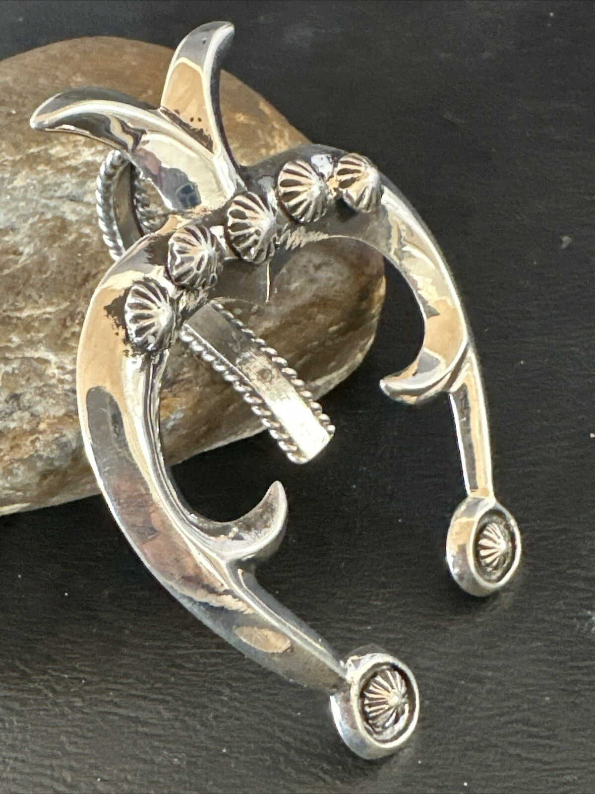 XL Mens Womens Naja Pendant Navajo Sterling Silver 17678