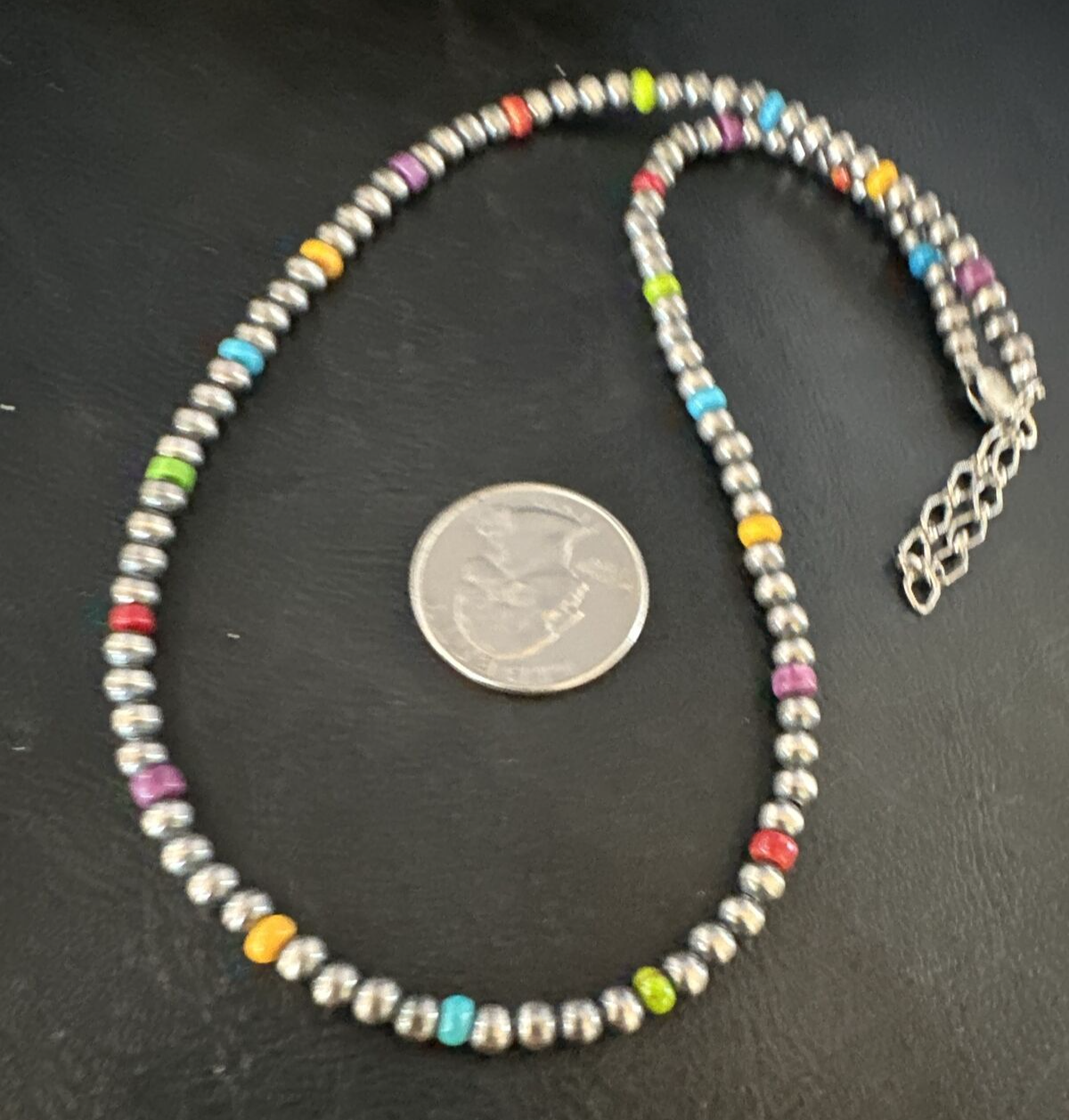 Multicolor 4mm Sterling Silver 22" Necklace 94322