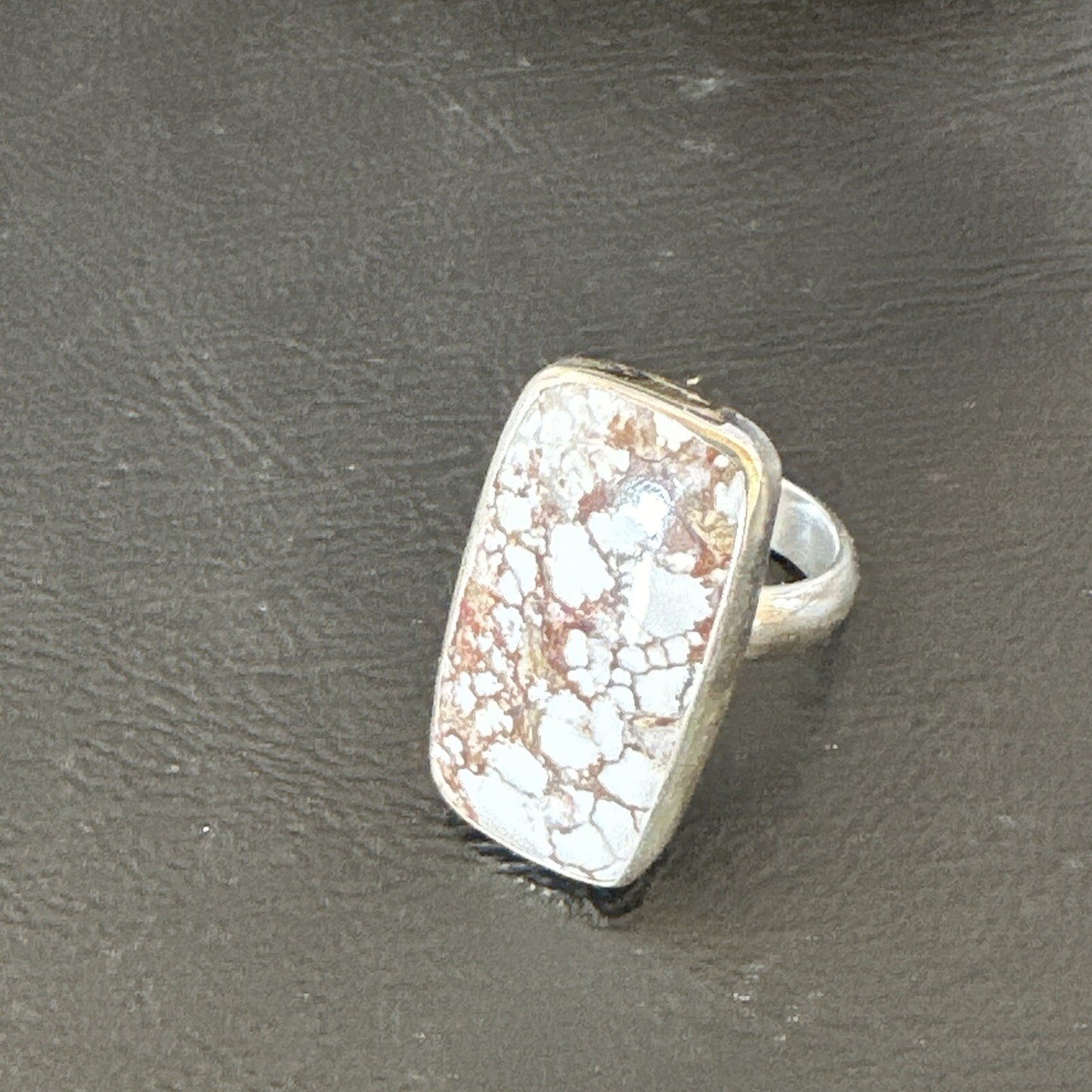 Mens Womens Wild Horse Turquoise Navajo Sterling Silver Ring Sz 7 17343