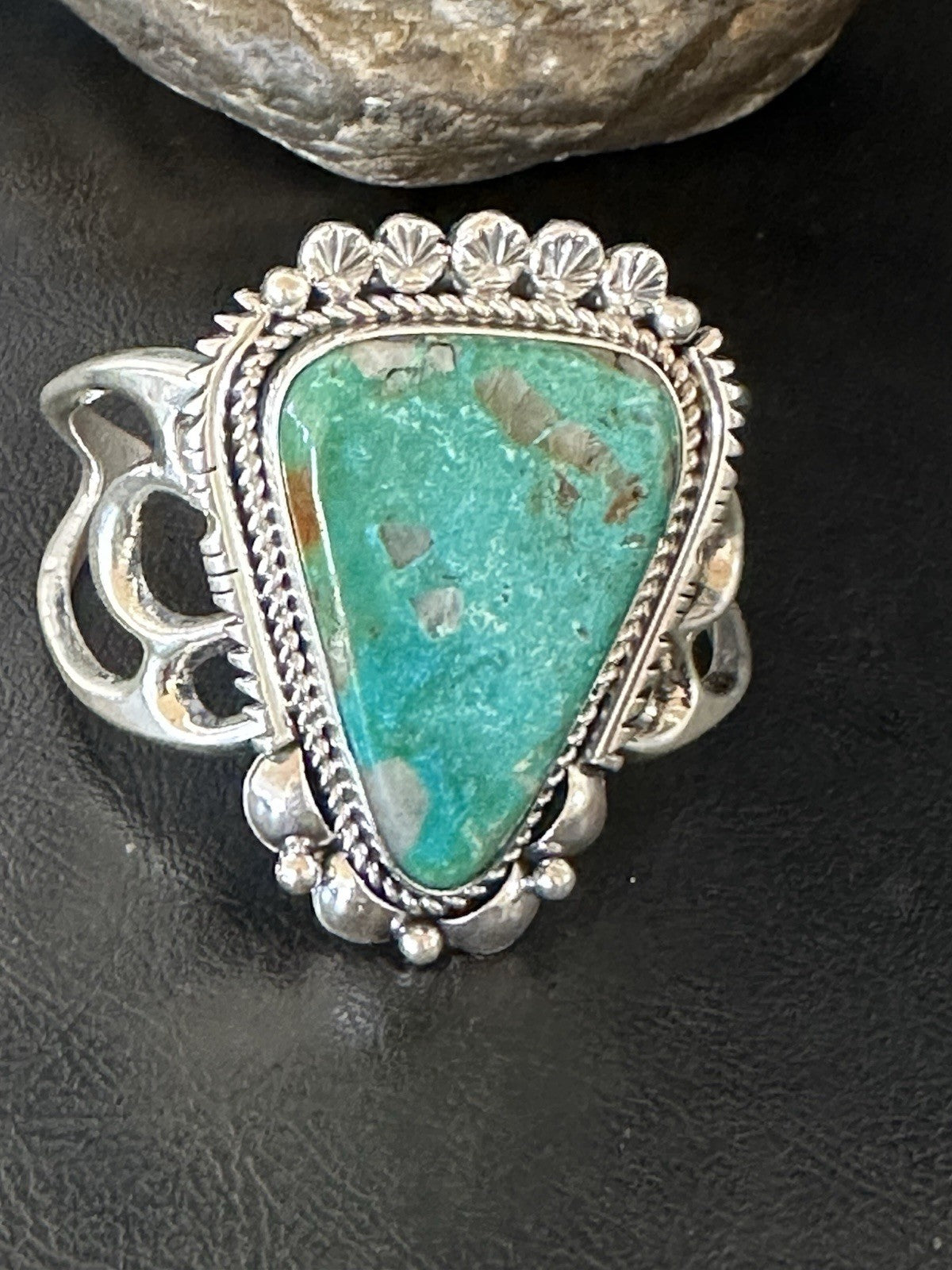 Mens Tufa Royston Turquoise Navajo Sterling Silver Cuff Bracelet 7.1" 19452